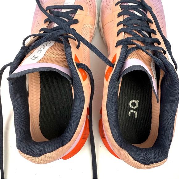 On Cloud Running Shoes 7.5 Cloud Flow Rose Fiji Lace Up Womens Sneakers - Picture 9 of 10
